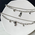 Load image into Gallery viewer, Couples Astronaut Magnetic Heart Bracelet Set
