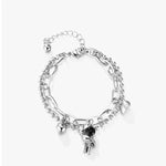 Load image into Gallery viewer, Couples Astronaut Magnetic Heart Bracelet Set
