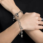 Load image into Gallery viewer, Couples Astronaut Magnetic Heart Bracelet Set
