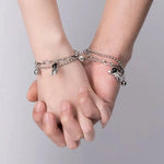 Load image into Gallery viewer, Couples Astronaut Magnetic Heart Bracelet Set
