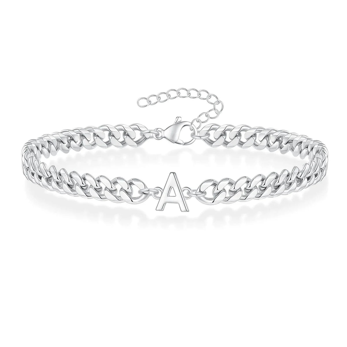 Couples letter initial cuban bracelet 358106