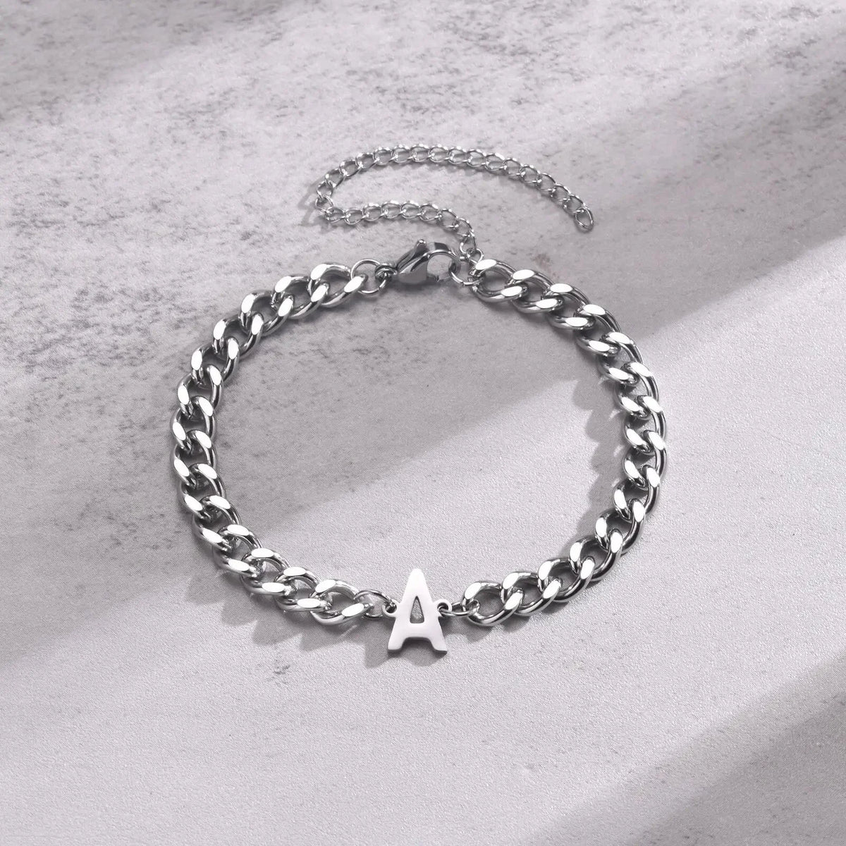 Couples letter initial cuban bracelet 806995