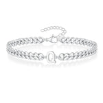 Load image into Gallery viewer, Couples Letter Initial Cuban Bracelet
