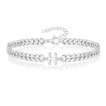 Load image into Gallery viewer, Couples Letter Initial Cuban Bracelet
