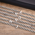 Load image into Gallery viewer, Couples Letter Initial Cuban Bracelet
