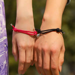Load image into Gallery viewer, Couples Magnetic Heart Rope Bracelet Set
