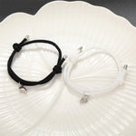 Load image into Gallery viewer, Couples Magnetic Heart Rope Bracelet Set
