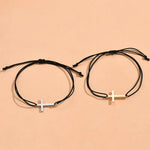 Load image into Gallery viewer, Couples Minimal Cross Bracelets
