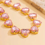 Load image into Gallery viewer, Crystal Heart Choker Necklace

