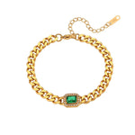 Load image into Gallery viewer, Cuban Chain Square Cut Diamond Choker and Bracelet
