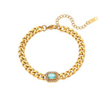Load image into Gallery viewer, Cuban Chain Square Cut Diamond Choker and Bracelet
