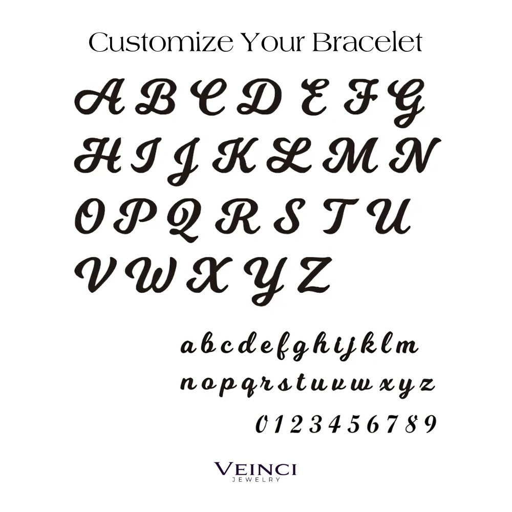 Customized Name with Birthstone Chain Bracelet