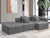 Maputo 4-Seat Modular Sofa in Gray