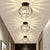 Contemporary Crystal Metal Flush Mount Ceiling Light