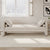 Modern Beige Linen Upholstered Chaise Lounger Daybed