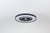 23.2-Inch Black and White Ceiling Fan Light with LED RGB