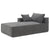 Cairo 4-Seat Modular Wrinkle-Resistant Chenille Sofa in Gray