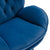 Blue Velvet Accent Chair with Ottoman