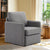 Swivel Accent Chair - Modern Fabric Armchair with Metal Base, Stylish and Comfortable for Living Room