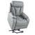 Electric Power Lift Recliner Chair for Seniors - Light Gray Fabric, Remote Control, Side Pocket, Ideal for Elderly Comfort