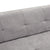 Mombasa 3-Seat Modern Compressed Sofa in Light Gray