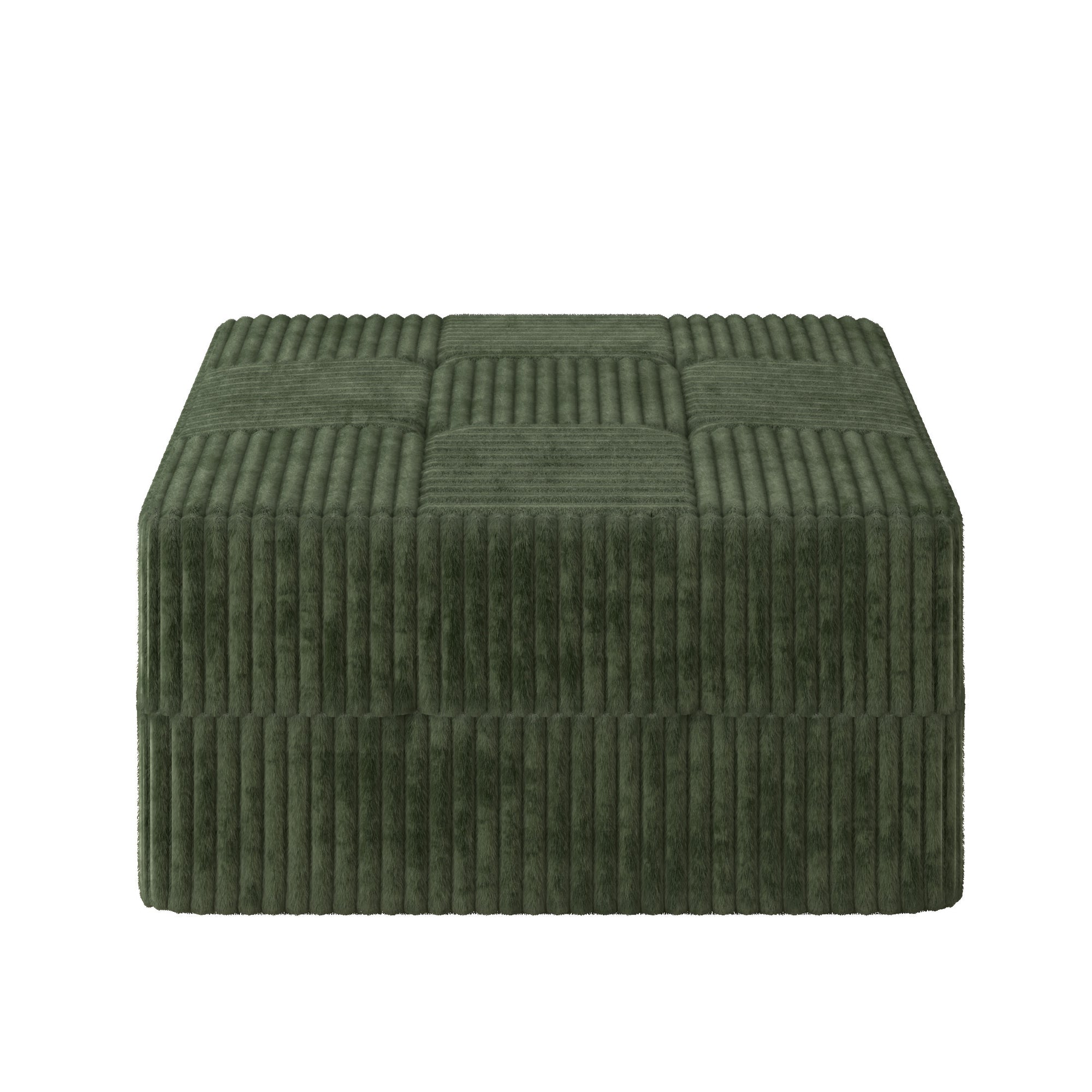 7-Seater Modular Foam Sofa In Green Minimalist Design
