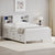 White Twin Trundle Bed with Storage Drawers