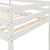 Twin Loft Bed with Staircase in White