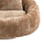 Coffee Bean Shape Chenille 2-Seater Lazy Sofa