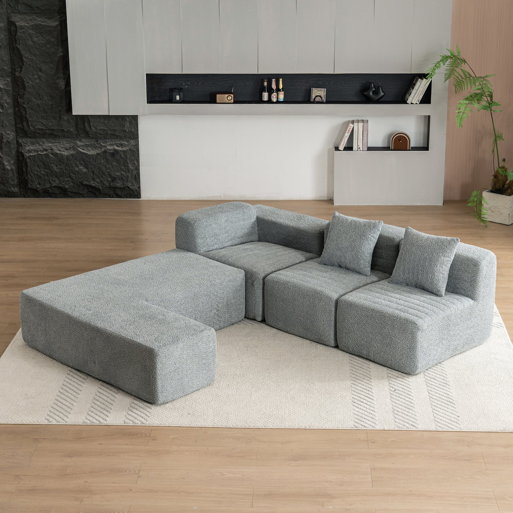 Chamonix Modular Sectional Sofa in Gray