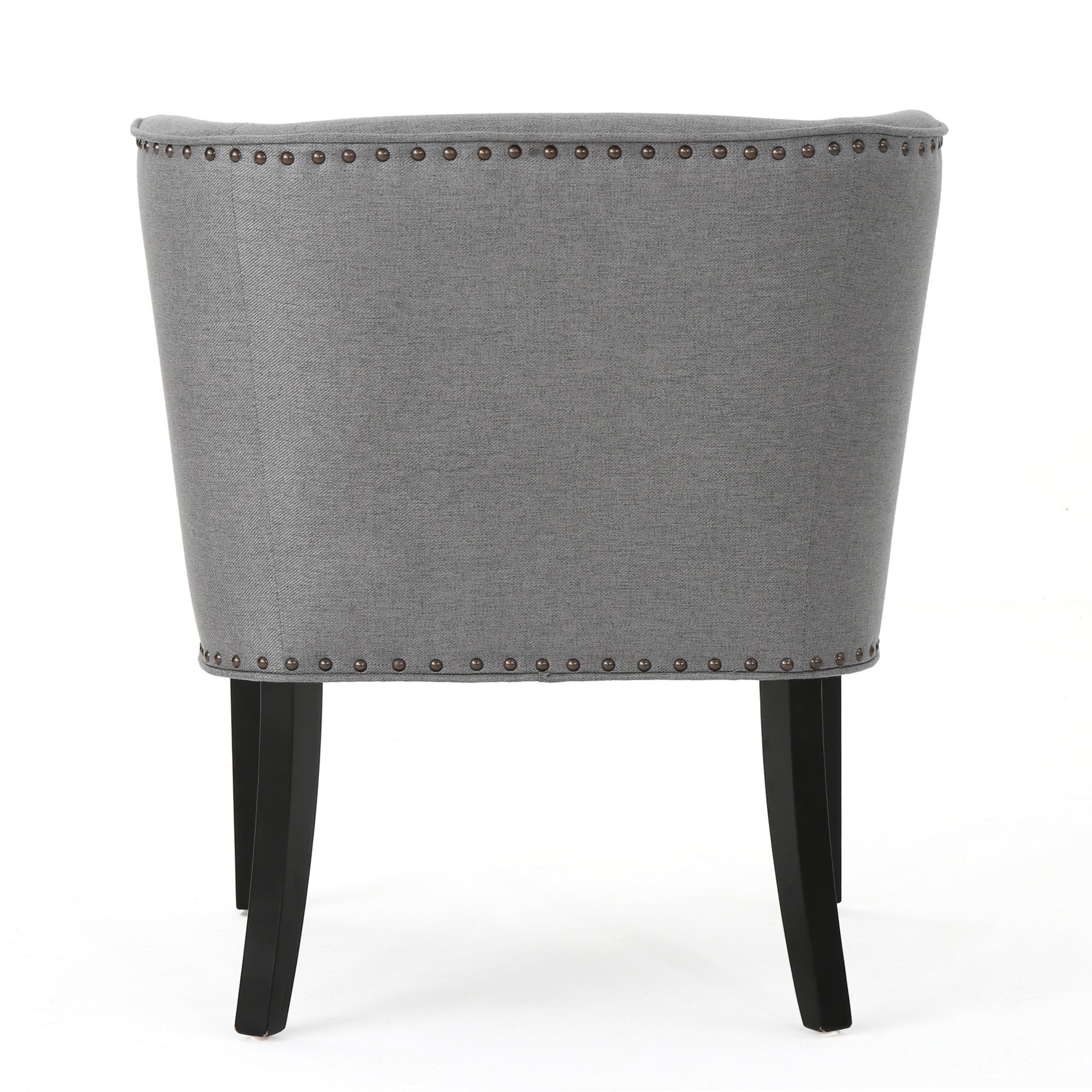 Occasional Accent Chair In Gray Fabric