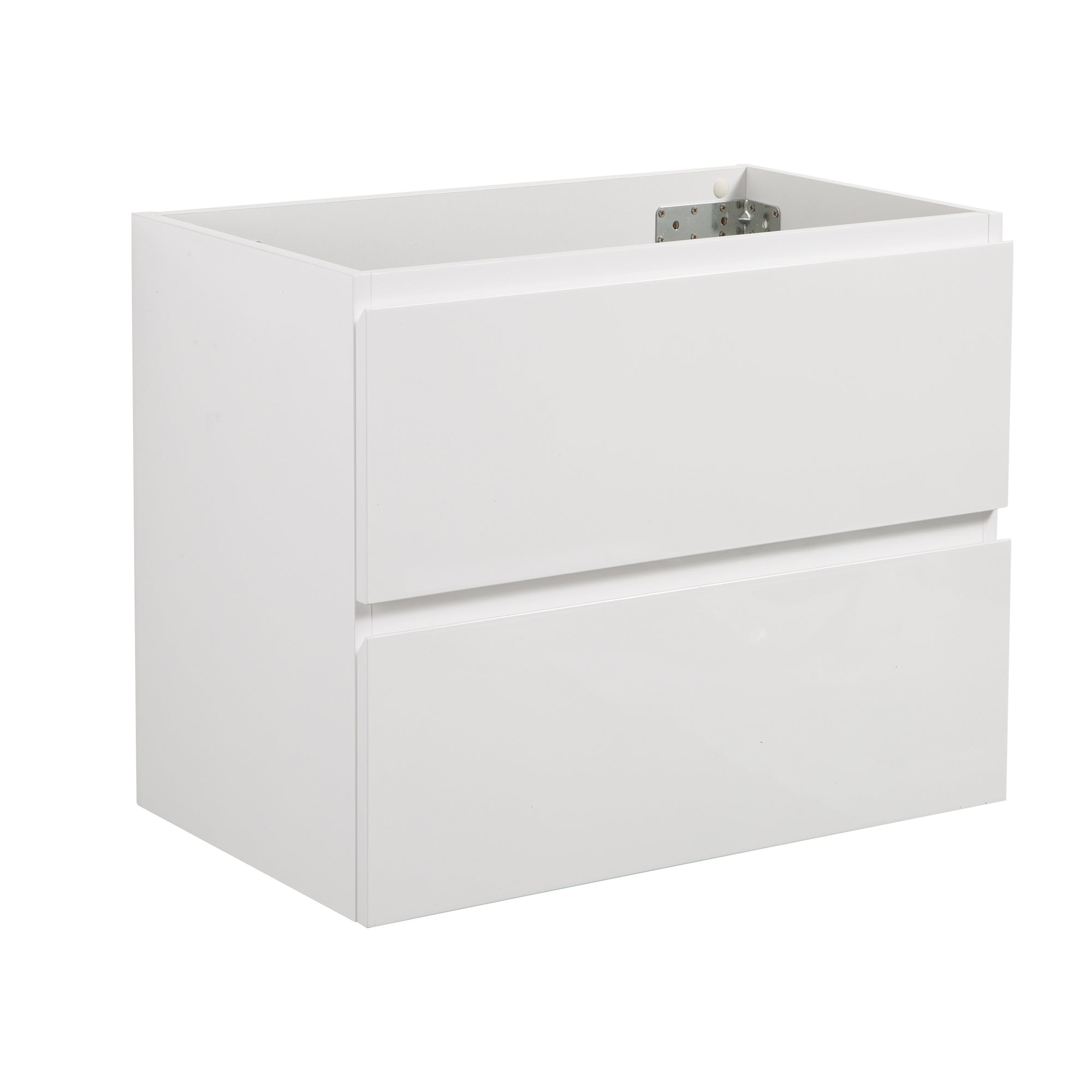 Wall Mount Bathroom Vanity Without Basin Pre-Assembled In White