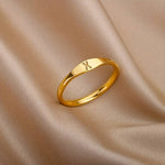 Load image into Gallery viewer, Minimalist Name Ring | Engraved Initial Ring
