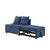 4 in 1 Blue Multifunctional Sofa Bed with Adjustable Backrest