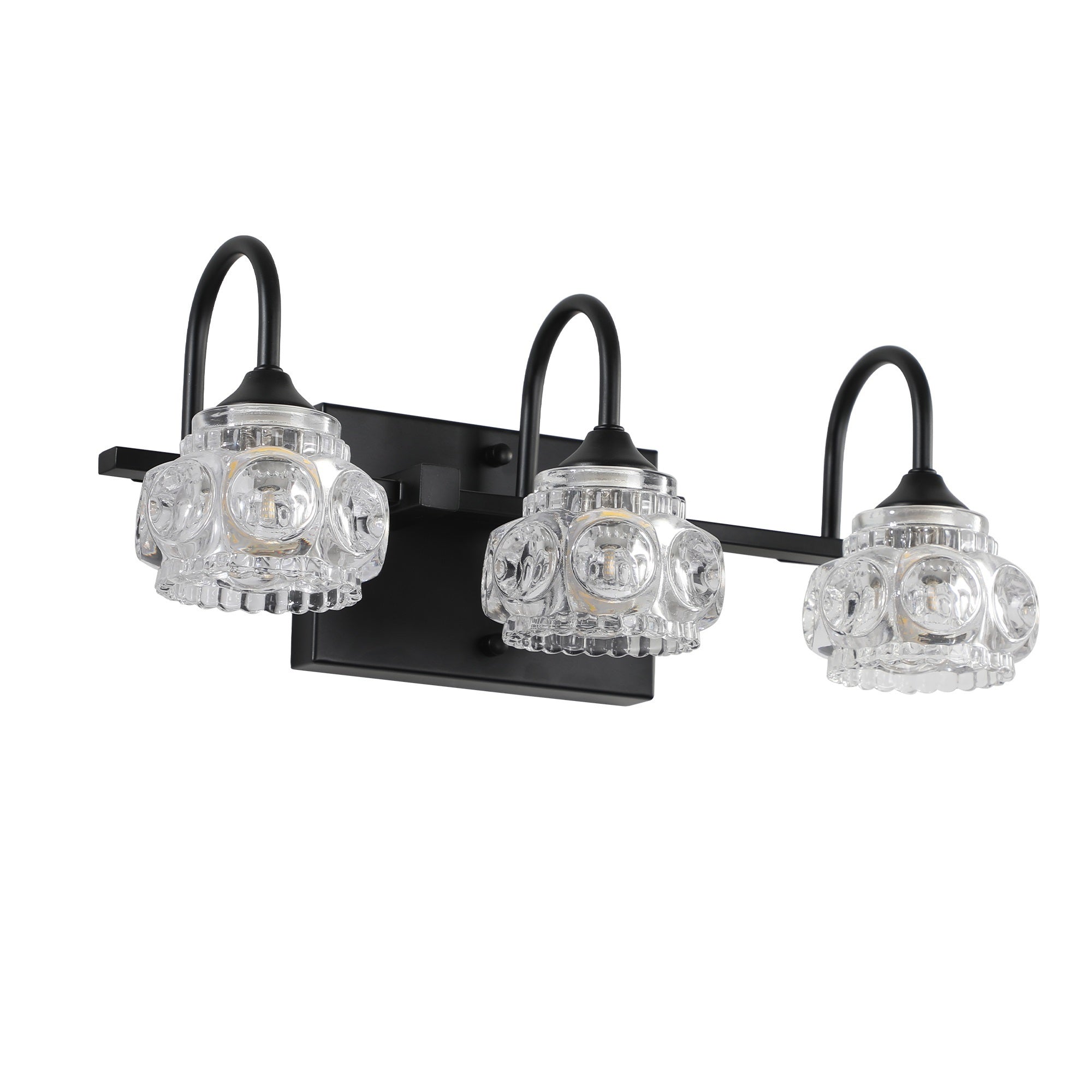 Aestin's Elegant 3-Light Crystal Wall Sconce