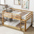 Solid Wood Twin Over Twin Loft Bed in Natural Finish