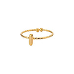 Load image into Gallery viewer, Dainty Adjustable Bubble Letter Initial Ring
