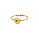 Load image into Gallery viewer, Dainty Adjustable Bubble Letter Initial Ring

