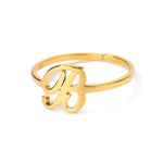 Load image into Gallery viewer, Dainty Adjustable Classy Letter Initial Rings
