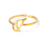 Load image into Gallery viewer, Dainty Adjustable Classy Letter Initial Rings
