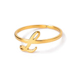 Load image into Gallery viewer, Dainty Adjustable Classy Letter Initial Rings
