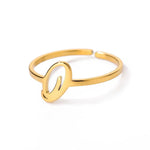 Load image into Gallery viewer, Dainty Adjustable Classy Letter Initial Rings
