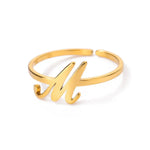 Load image into Gallery viewer, Dainty Adjustable Classy Letter Initial Rings
