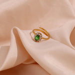 Load image into Gallery viewer, Dainty Adjustable Oval Diamond Rings

