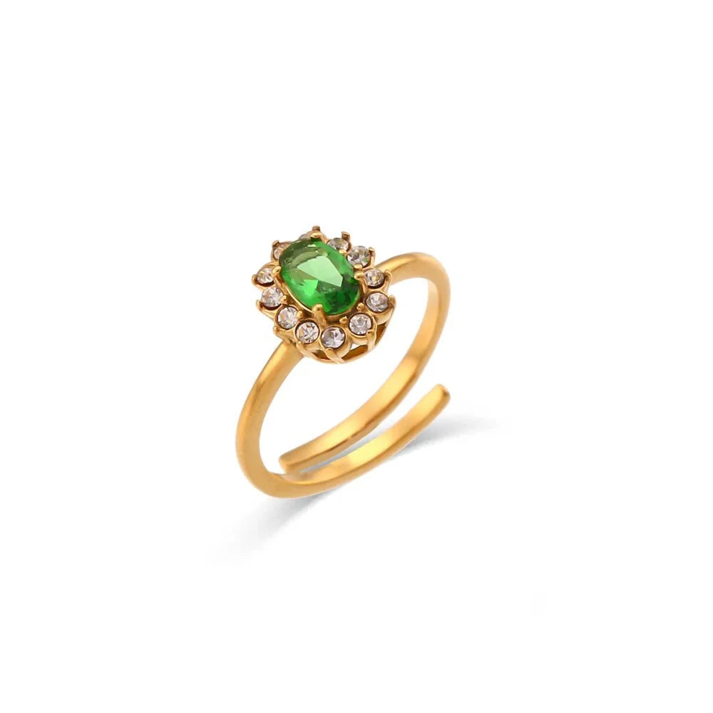 Dainty adjustable oval diamond rings 783311