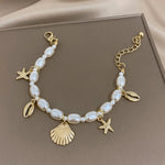 Load image into Gallery viewer, Dainty Beach Adventure Pearl Bracelet
