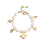 Load image into Gallery viewer, Dainty Beach Adventure Pearl Bracelet
