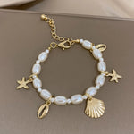 Load image into Gallery viewer, Dainty Beach Adventure Pearl Bracelet
