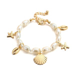 Load image into Gallery viewer, Dainty Beach Adventure Pearl Bracelet
