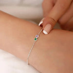 Load image into Gallery viewer, Dainty Birthstones Chain Bracelet
